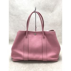 Hermes Calf Leather Garden Party Shoulder bag Pink